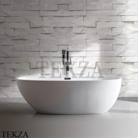 Vincea Ванна акриловая Vincea VBT-422-1800, слив-перелив в комплекте хром, цвет белый глянец