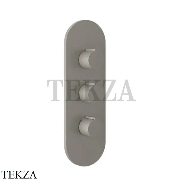 Gessi Ingranaggio-Anello Термостат для душа, 2 потока, внешняя часть 43064-149, Finox Brushed Nickel
