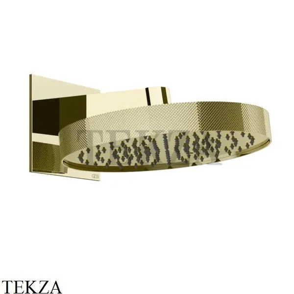 Gessi Inverso Diamantato Верхняя лейка с кронштейном D30 см 63449-710, Brass PVD