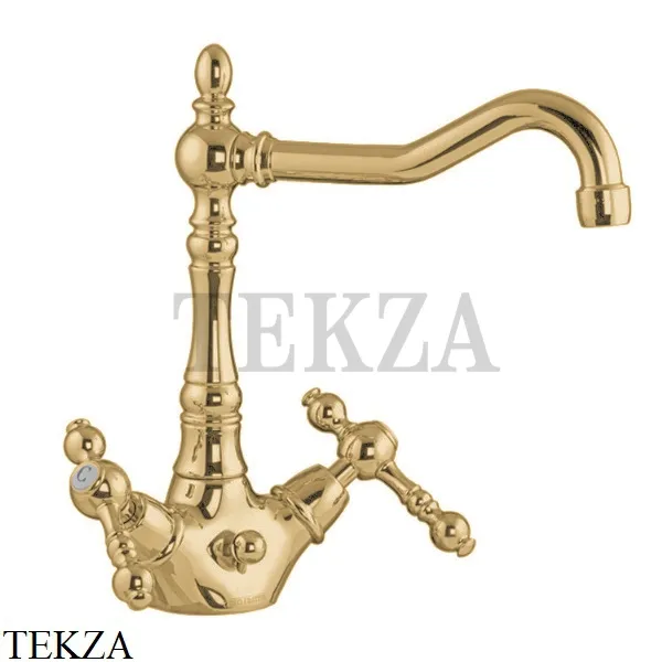 FIMA Carlo Frattini EPOQUE Смеситель для раковины, с донным клапаном F5061OS, Brushed gold