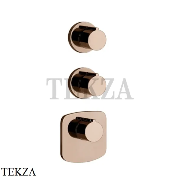 Gessi Ingranaggio-Anello Термостат для душа, 2 потока, внешняя часть 43234-030, Copper глянец