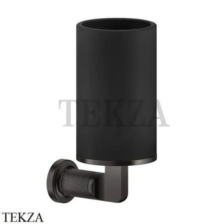 Gessi INCISO accessories Стакан настенный для зубных щеток, черный 58508-707, Black Metal Brushed