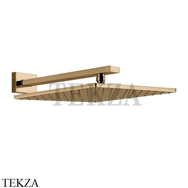 Gessi Rettangolo shower Верхний душ с кронштейном 15185-735, Warm Bronze PVD