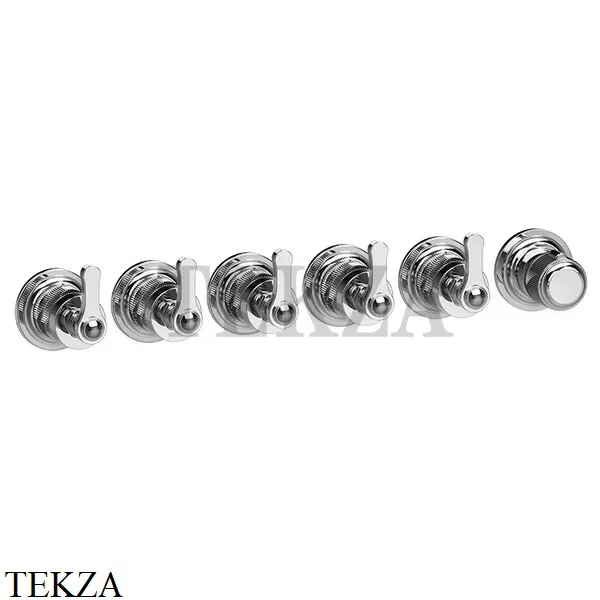Gessi VENTI20 Термостат для душа, 5 потоков, внешняя часть 65340-031, хром глянец