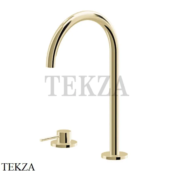 Newform XT Смеситель для раковины высокий, без гарнитура 4220.M0.071, Gold satin