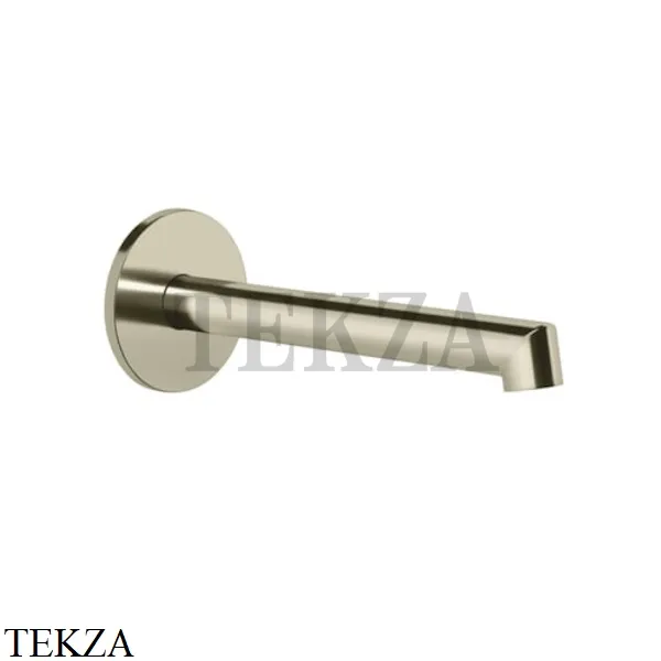 Gessi Ingranaggio-Anello Излив для раковины настенный, средней длины 63403-720, Nickel PVD