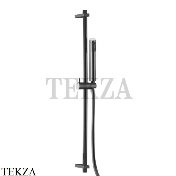 FIMA Carlo Frattini WELLNESS Душевая штанга, ручной душ латунь F2150CN, Black chrome