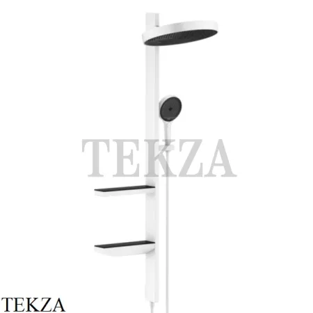 Hansgrohe Rainfinity Showerpipe 360 Душевая система с полочками, 3jet 26842700, белый матовый