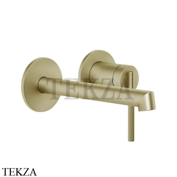 Gessi INGRANAGGIO Смеситель для раковины короткий, внешняя часть 63581-727, Brushed Brass