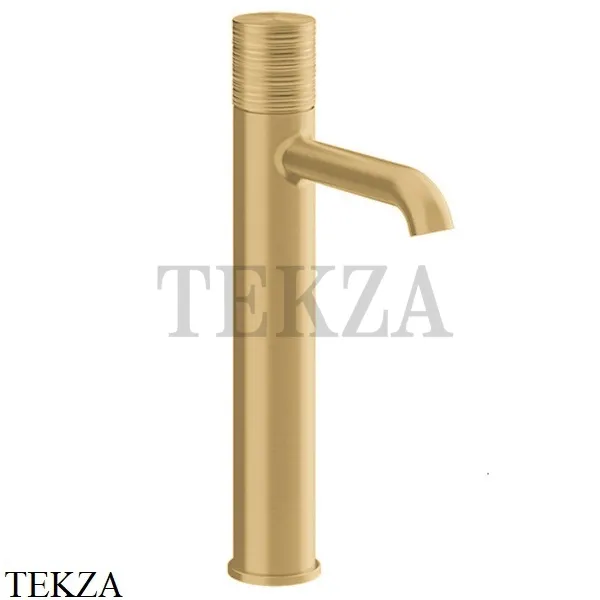 Gessi Habito TRAME Смеситель для раковины высокий, без донного клапана 70304-727, Brushed Brass