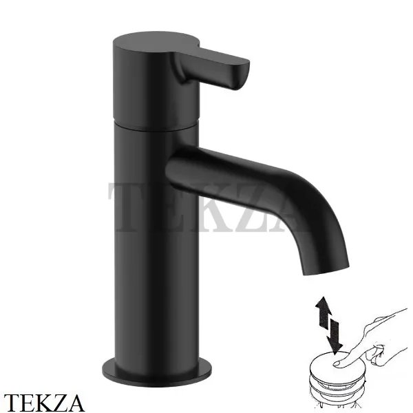 Fantini Icona Classic Смеситель для раковины, с донным клапаном 5313R404F, Черный матовый