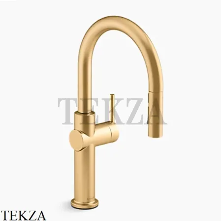 Kohler CRUE Смеситель для кухни с душем, 2 типа струи K-22972-VS, яркая нержавеющая сталь