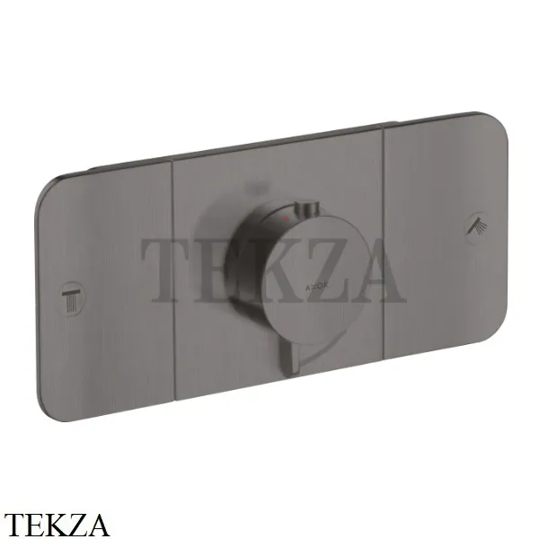 Axor ONE Термостат для душа 2 потока, внешняя часть 45712340, Brushed Black Chrome
