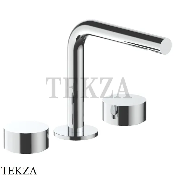 Fantini AF/21 Смеситель для раковины на 3 отверстия, без гарнитура 2702A204WF, хром глянец
