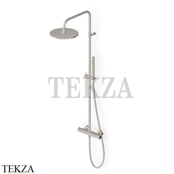 Zucchetti Pan Душевая колонна с термостатом и гарнитуром ZT7788.C3, brushed nickel