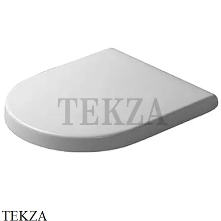 Duravit Starck 3 Сиденье для унитаза с крышкой 0063810000 без SoftClose, белый глянец