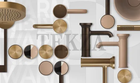 Gessi Origini Мыльница настенная с держателем, белая 66401-726, Warm Bronze Br