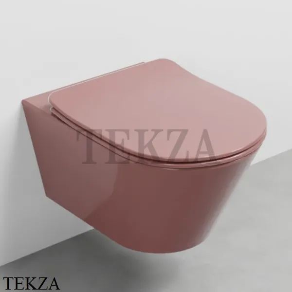 Cielo Mare Унитаз подвесной без ободка 2.0.1, сиденье микролифт, MRVSK CO, Corallo