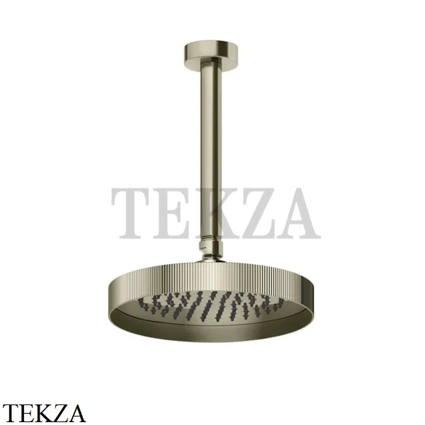 Gessi INGRANAGGIO Верхняя душевая лейка с кронштейном 63552-720, Nickel PVD