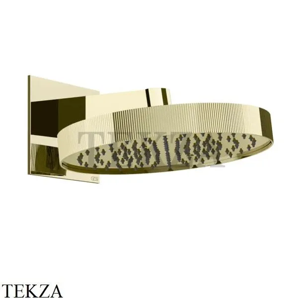 Gessi Inverso RIGATO Верхняя душевая лейка с кронштейном 63549-710, Brass PVD