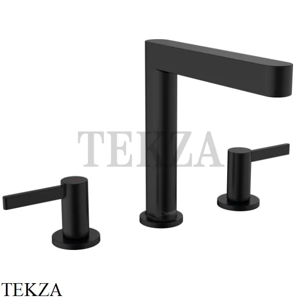 Hansgrohe FINORIS Смеситель для раковины 160, с донным клапаном 76034670, черный матовый