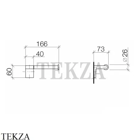Dornbracht IMO Держатель для туалетной бумаги без крышки 83500670-00, хром глянец