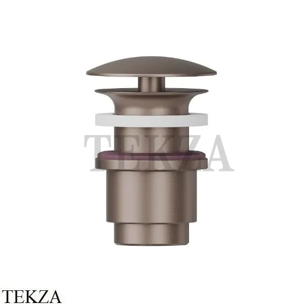 Newform Донный клапан для раковины 25-45 со свободным сливом 227.M0.075, Copper Glossy