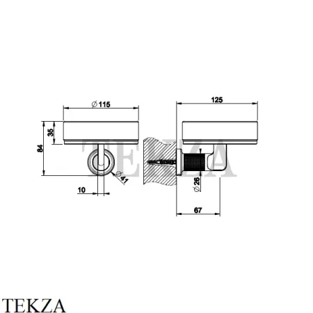 Gessi INCISO accessories Мыльница настенная, композит черный 58502-707, Black Metal Brushed