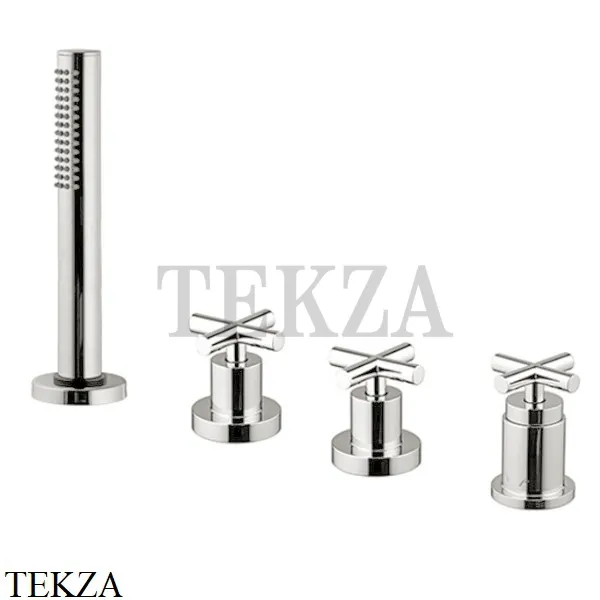 FIMA Carlo Frattini Maxima Смеситель на борт ванны без излива, F5314/2SN, Brushed nickel