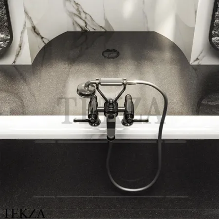 Gessi VENTI20 Душевой комплект на борт ванны 65127-031, хром глянец