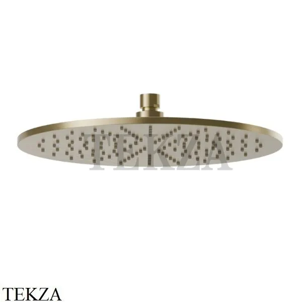 Newform Верхняя круглая лейка D300, без кронштейна 26534.59.098, PVD Brushed pale gold