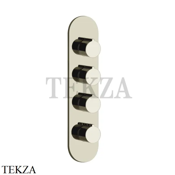 Gessi Ingranaggio-Anello Термостат для душа, 3 потока, внешняя часть 43066-720, Nickel PVD