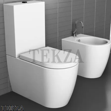 Cielo Smile MINI Унитаз моноблок, сиденье с микролифтом SMVMR+ SMCMR, Talco белый матовый