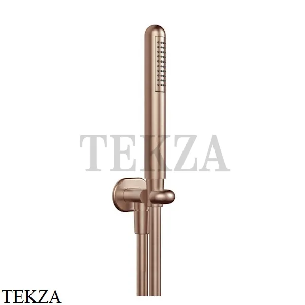 Gessi Goccia Душевой комплект с душевой лейкой и выводом для воды 33773-125, Copper Brushed