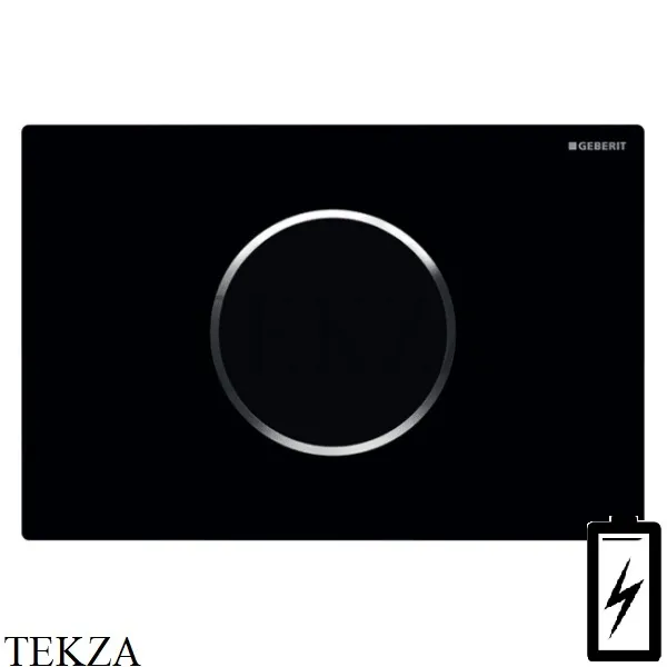 Geberit Sigma10 Клавиша смыва бесконтактная, питание от батарей 115.908.KM.1, черный глянец, хром глянец