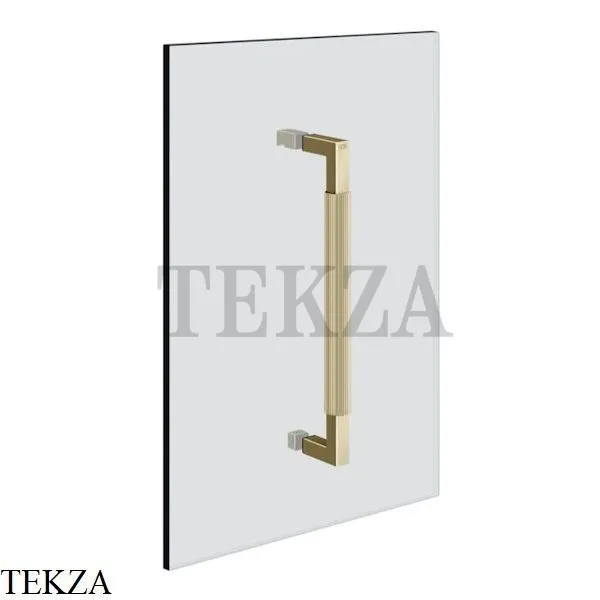 Gessi Shower G Rigato Ручка-держатель на стекло 30 см 67523-710, Brass PVD