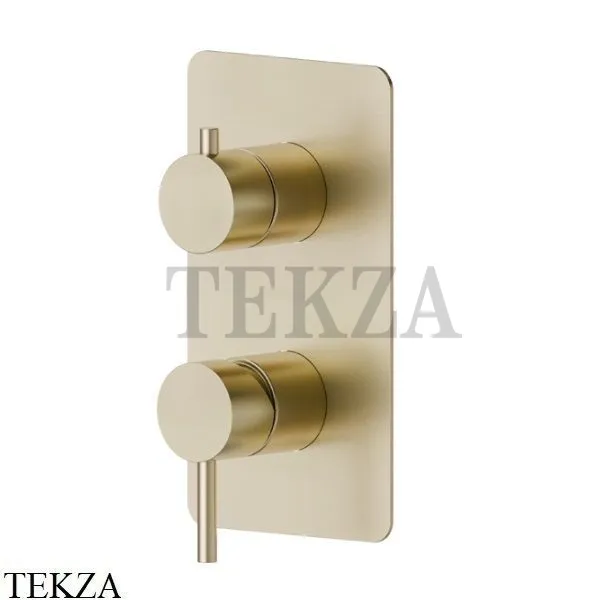 Newform X-Steel 316 Смеситель для душа 2 потока, внешняя часть, 69673EX.59.098, PVD Brushed pale gold