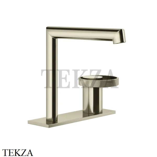 Gessi ANELLO Смеситель для раковины на планке, без донного клапана 63315-720, Nickel PVD