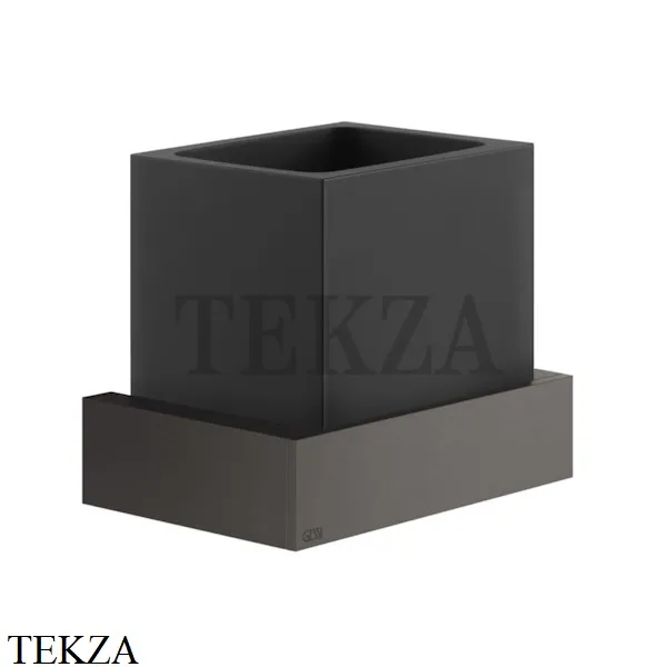 Gessi Rettangolo Стакан для щеток настенный, композит черный 20808-707, Black Metal Brushed
