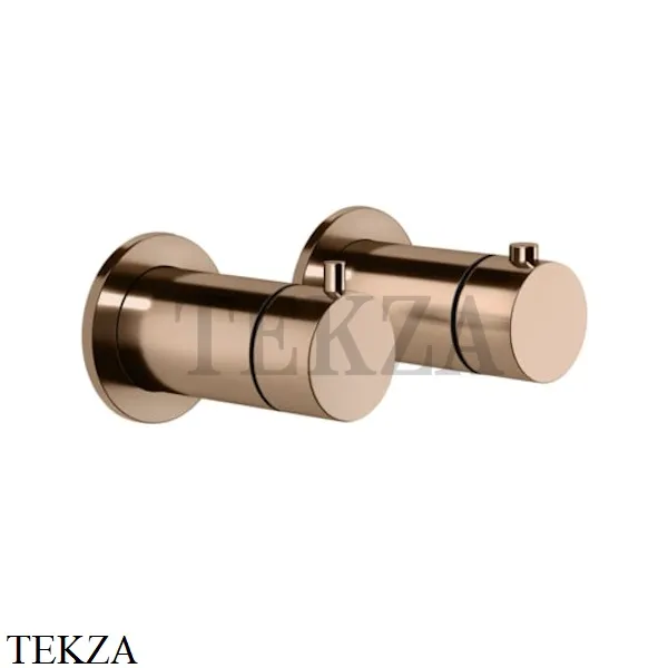Gessi Ingranaggio-Anello Термостат для душа на 2 потока, внешняя часть 63333-030, Copper глянец