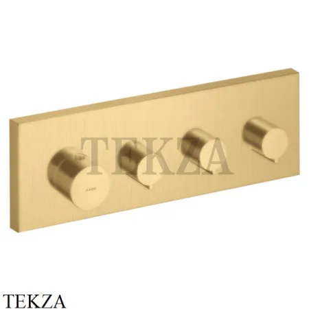 Axor ShowerCollection Модуль термостата, 3 потока, внешняя часть 10751250, Brushed Gold