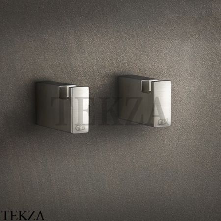 Gessi Rettangolo Стакан для щеток настенный, композит белый 20807#149, Finox Brushed Nickel