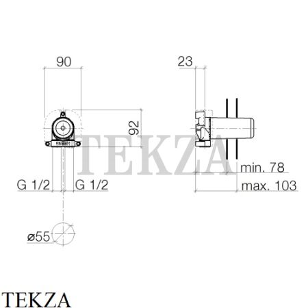 Dornbracht Корпус для скрытого монтажа 3500397090