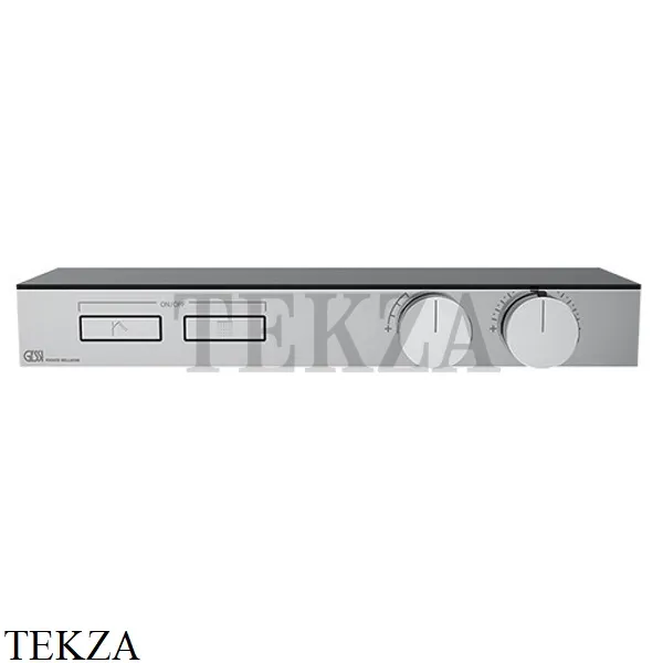 Gessi HI-FI Термостатический смеситель с полочкой, на 2 потока, внешняя часть 63022-031, хром глянец