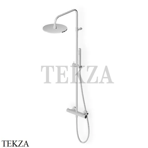 Zucchetti Pan Душевая колонна с термостатом и гарнитуром ZT7788, хром глянец