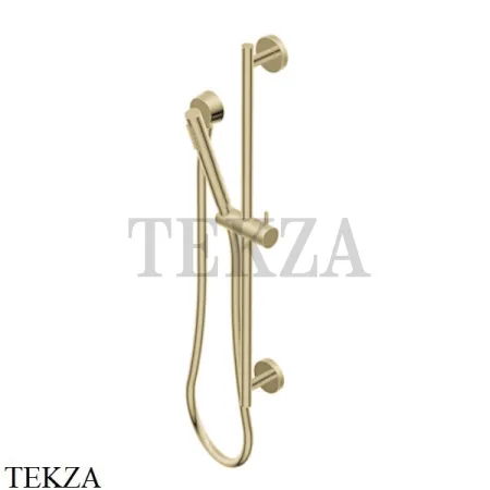 Ritmonio SHOWER Душевой гарнитур на штанге с выводом 74W015 F37, Frosted Champagne