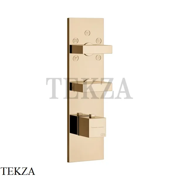 Gessi Rettangolo Wellness Термостат на 5 выходов, внешняя часть 43032-735, Warm Bronze