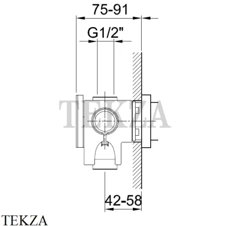 Fantini Встраиваемая часть смесителя для душа 2200D063A