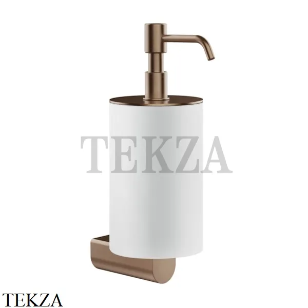 Gessi RILIEVO Дозатор для жидкого мыла, композит белый 59513-708, Copper Brushed
