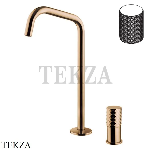 FIMA Carlo Frattini Spillo TECH G Смеситель для раковины, с донным клапаном F3271TNDGZL, Amber Bronza